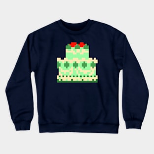 green retro cake Crewneck Sweatshirt